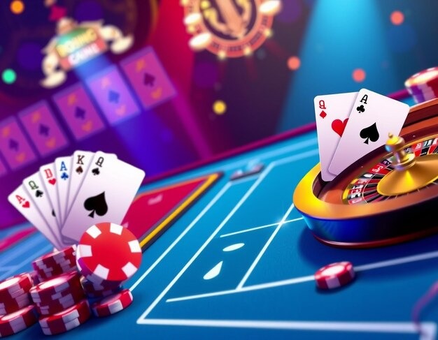 taruhan77 live dealer studio with multiple camera angles and professional croupier at blackjack table